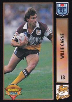 1994 Dynamic Rugby League Series 1 #13 Willie Carne Front